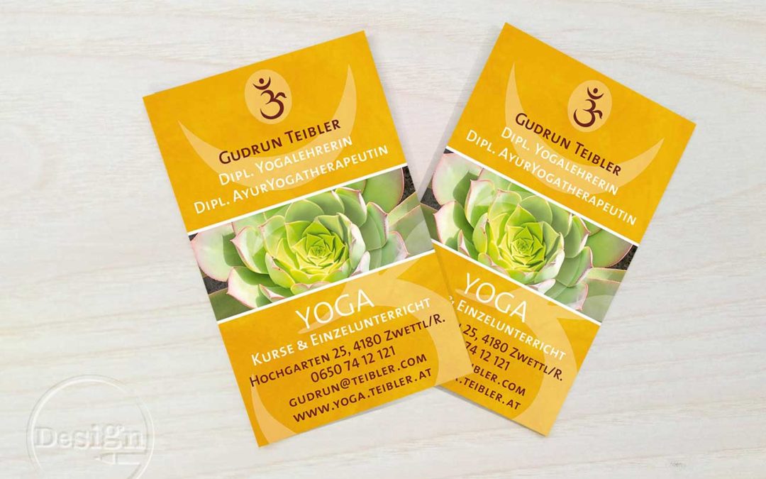 Yoga Teibler: Visitenkarten