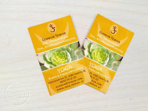 Yoga Teibler: Visitenkarten