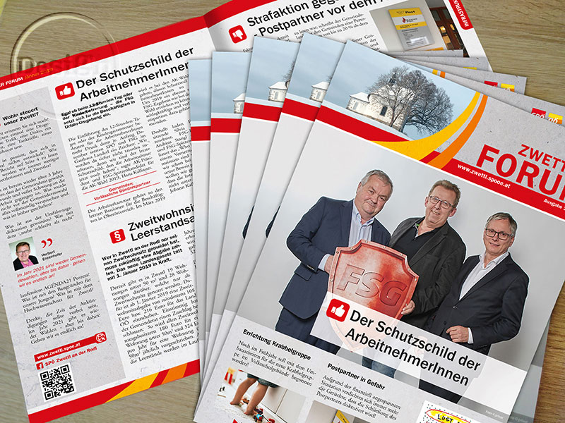 Grafikdesign für Zwettl FORUM - von designerladen.at