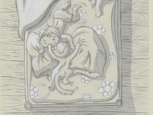 Comic: Leo und Kater (sw)