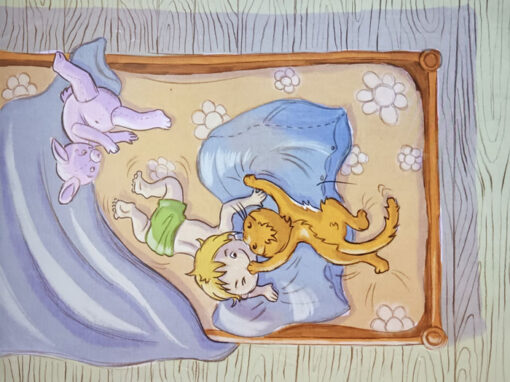 Comic: Leo und Kater (in Farbe)